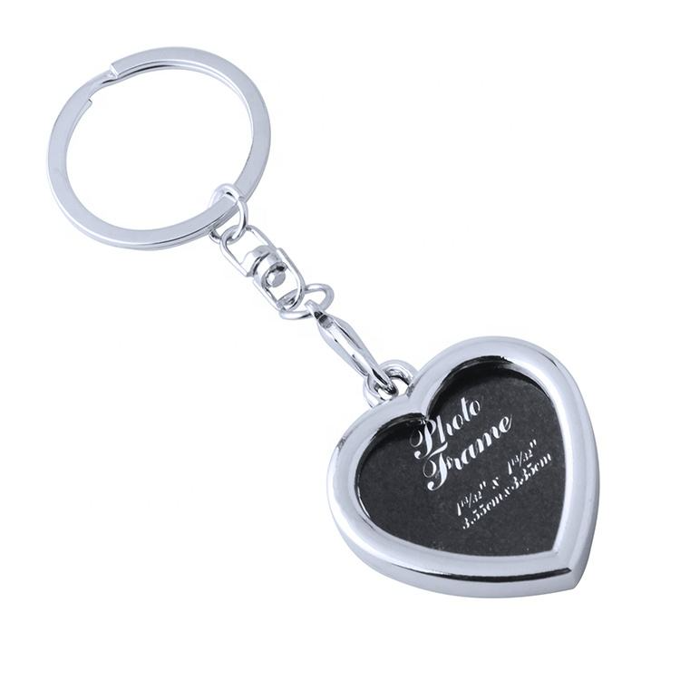 Metal Photo Insert Key Chain