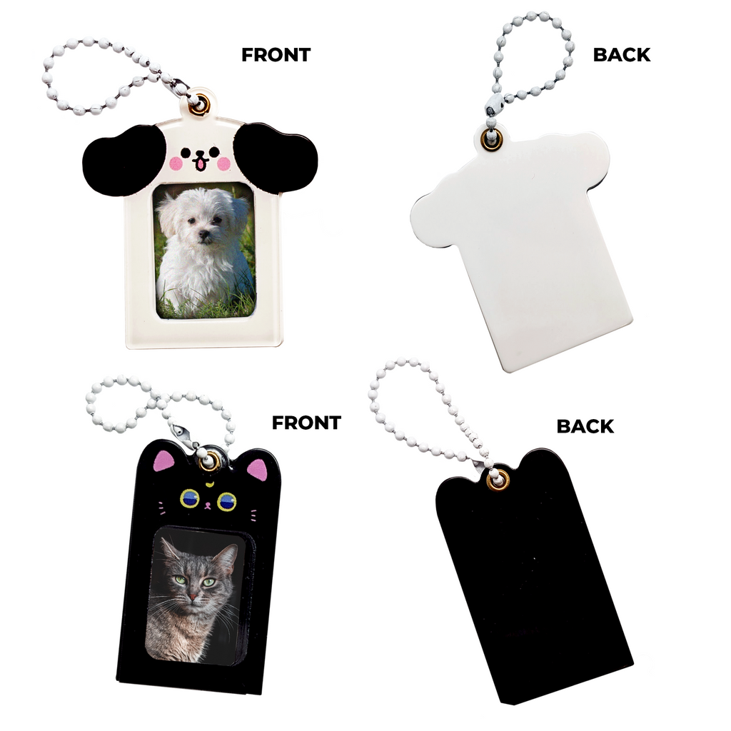 Acrylic Dog / Cat Photo Insert Keychain