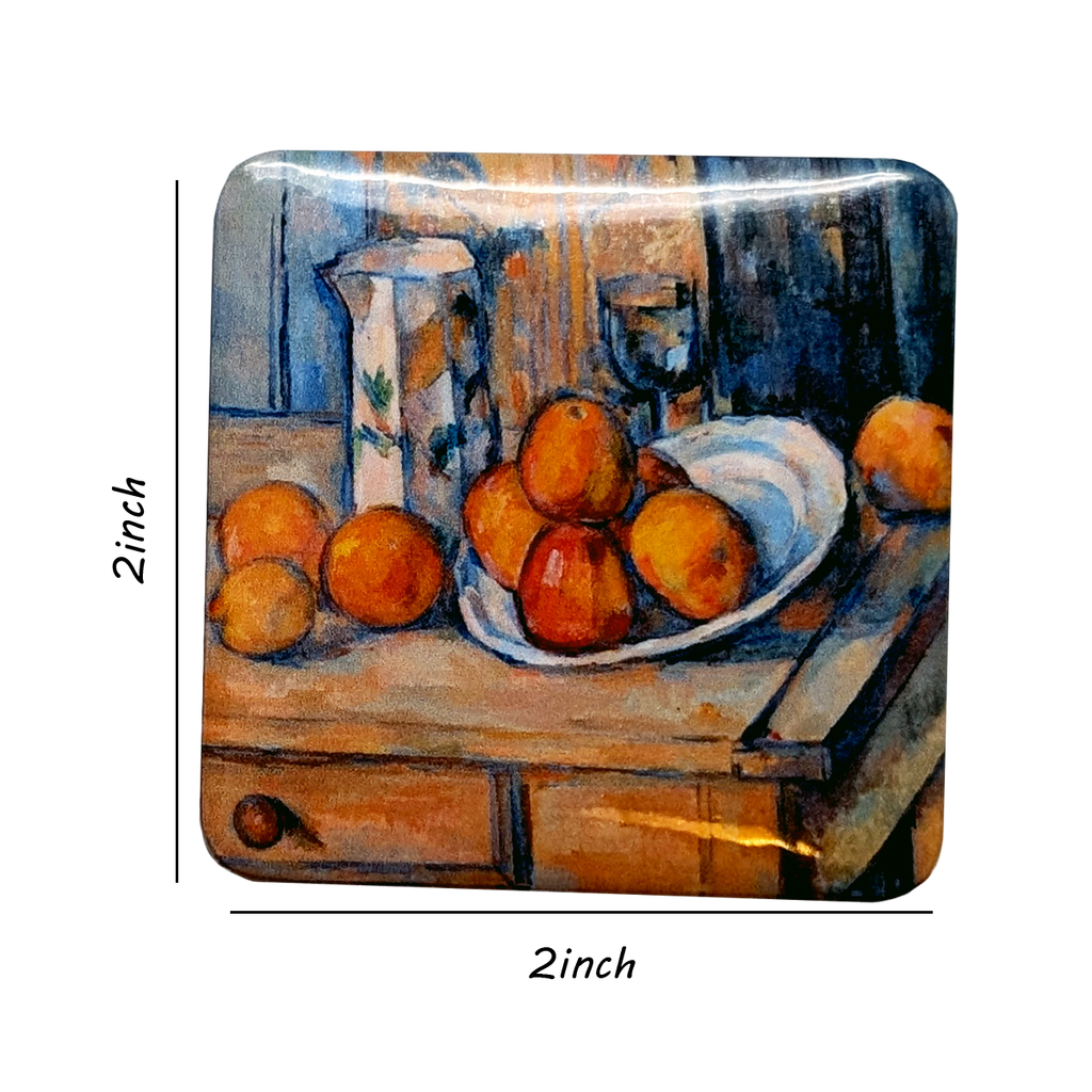 "Still Life with Milk Jug and Fruit" Art Magnet