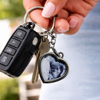Metal Photo Insert Key Chain