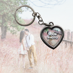 Metal Photo Insert Key Chain