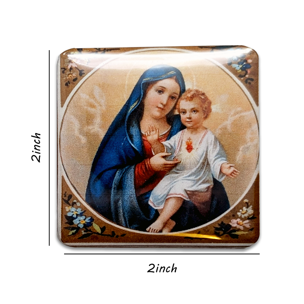 Virgin Mary & Jesus Art Magnet