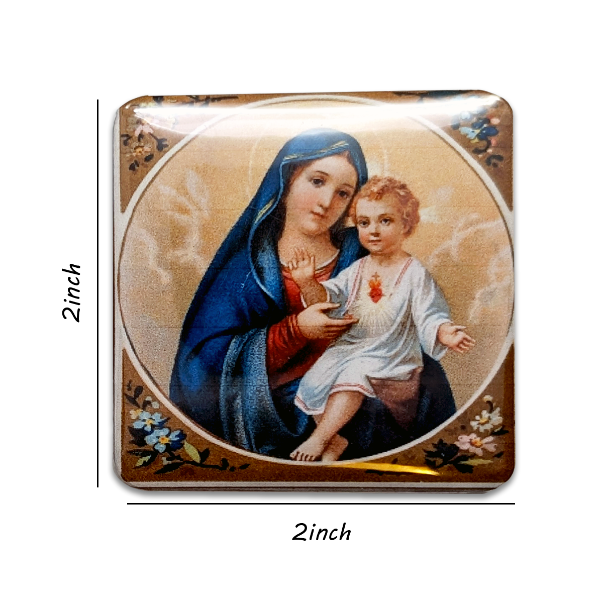 Virgin Mary & Jesus Art Magnet