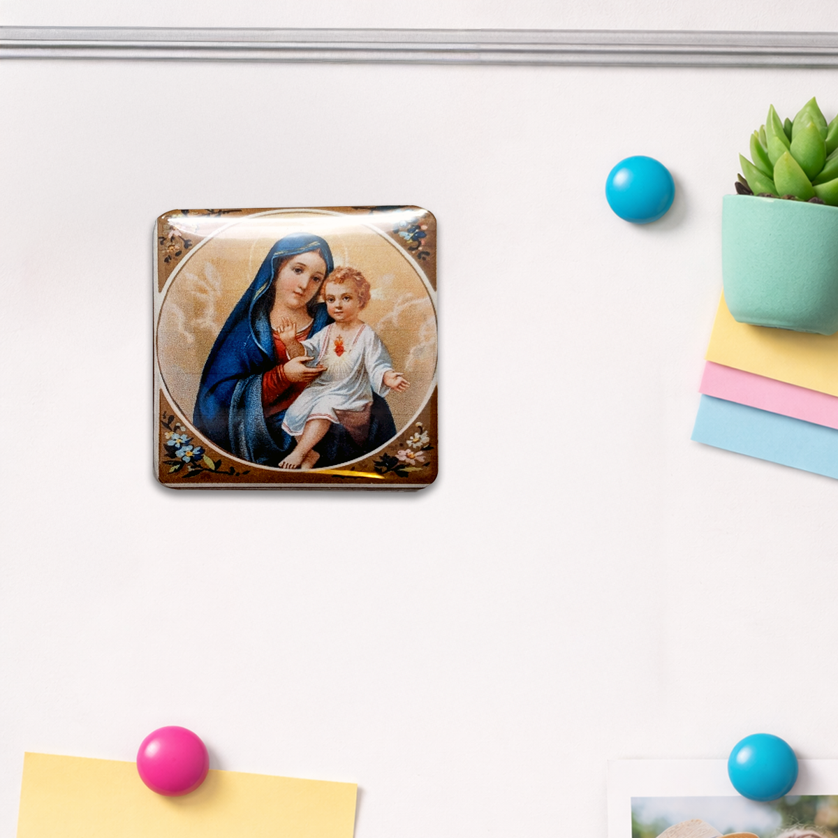Virgin Mary & Jesus Art Magnet
