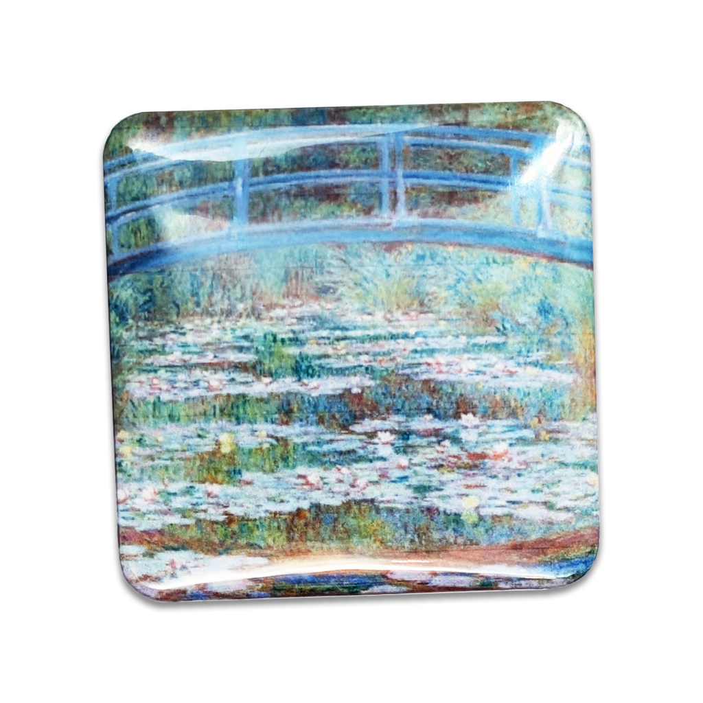 "Bridge over a Pond of Water Lilies" Art Magnet