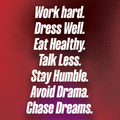 "Work Hard. Dress Well..." Motivation Magnet