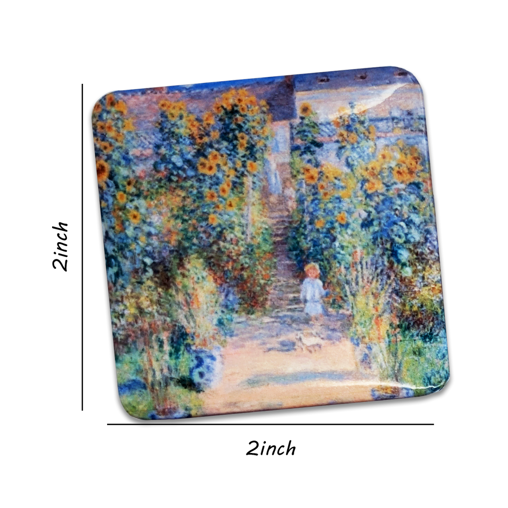 "The Artist's Garden at Vétheuil" Art Magnet